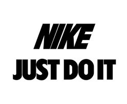 nike logo name and just do it symbol
