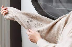 remove lint from clothes and upholstery
