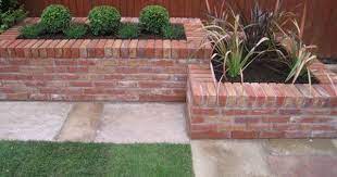 Raised Brick Stone Planters Would Be