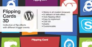 It works well on firefox, chrome, opera, safari but i have a problem with internet explorer (again). Flipping Cards 3d Wordpress By Castlecode Codecanyon