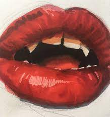 easy lips drawing ideas for beginners