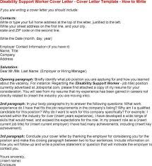 Image Result For Cover Letter For Disability Support Worker
