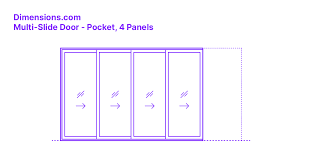 Multi Slide Door Pocket 4 Panels
