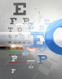 Letters From Eye Test Chart Illustration Stock Image