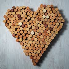 Big Heart Made Of Cork Wine Corks