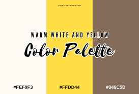 45 colors that go with yellow color