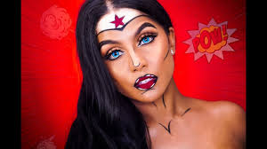 wonder woman comic makeup you