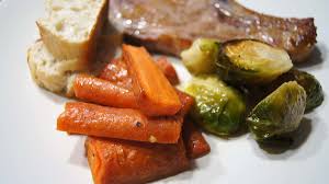 one pan pork chops and vegetables