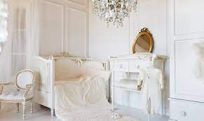 luxury nursery decor with baby bedding