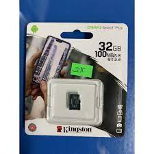 Mua Thẻ Nhớ MicroSD Kingston Canvas Select Plus (Class 10 - 100MB/S) 32GB -  FPT Phân Phối, Bảo Hành 5 Năm giá rẻ nhất