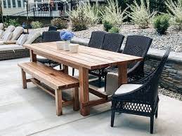 Outdoor Picnic Style Table Custom Made
