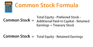 common stock formula calculator