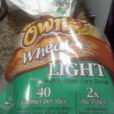 light wheat bread and nutrition facts