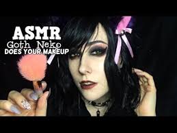 asmr sy goth neko does your makeup