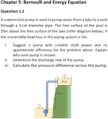 Bernoulli And Energy Equation Question