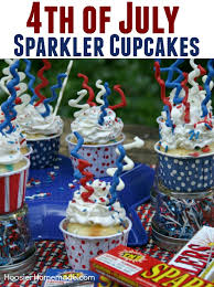 sparkler cupcakes for 4th of july