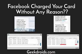 Credit card to debit card transfer charges. Facebk Fb Me Ads Charge On Credit Card Solved Here Geekdroids