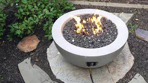 No, we are sorry but this portable gas fire bowl is not natural gas convertible. 1902351 Video Bond Faux Concrete Fire Pit Youtube
