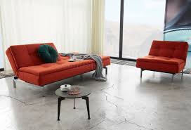 dublexo sofa bed in paprika w stainless