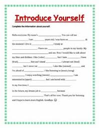 Mar 29, 2021 · how to introduce yourself prepare before the interview. Introducing Yourself Worksheets And Online Exercises