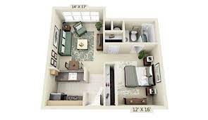 studio apartment floor plans