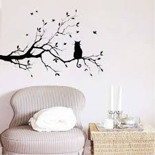Black Tree Branches Wall Stickers