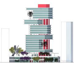 Projeto do studio methafora cria novo marco arquitetônico na cidade, qualificando a paisagem urbana de florianópolis. Edificio Multifuncional Edificio Multifuncional Arquitetura De Hotel Projetos De Construcao