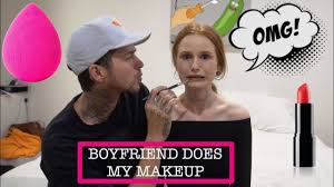 boyfriend travis mills do her makeup
