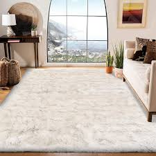 square sheepskin faux fur area rug