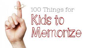 100 things to memorize memory work for