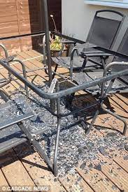 Asda Glass Patio Table Exploded Into A
