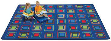 primary squares seating rug carpets