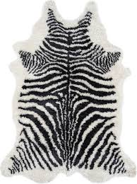 3 6 x5 6 zebra stripe tufted novelty