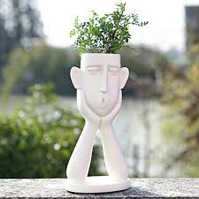 Frozzur Human Face Shaped Flower Pot