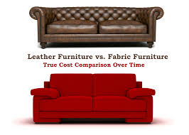 leather furniture vs fabric true cost