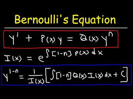 Bernoulli S Theorem Equation