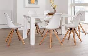 Create the perfect dining room for you and your family. White Alexandra Dining Set With 6 Seats