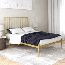 metal bed gold giulia double bed frame