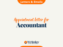 accountant appointment letter 4 free