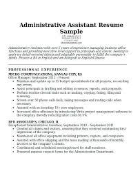 Resume For Administrative Assistant Administrative Assistant Resume