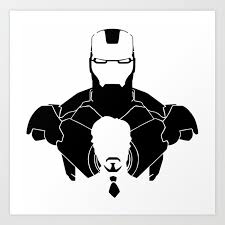 iron man shadow art print by malti p