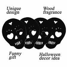 black skull wooden coasters this