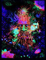 Psychedelic Wall Tapestry Blacklight