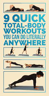 9 quick total body workouts no