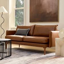 auburn leather sofa 70 west elm