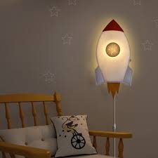 Children Wall Lamp Space Rocket