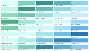 Aquamarine Color Chip Sample Swatch Palette Color