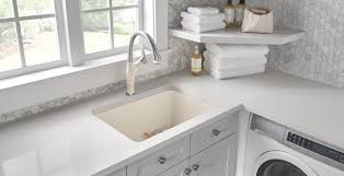 I'm selling this glacier bay combo laundry sink with cabinet and faucet which i had for only a few years. Laundry And Utility Room Sinks Blanco