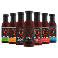 This easy smokey cherry bbq sauce is so good on pork, chicken, and seafood and you can adjust the flavor to be more (or less) smokey or spicy. Amazon Com Kosmos Q Bbq Sauce Sampler Pack Sweet Smoky Spicy Flavors Best Barbeque Sauces Seasoning Marinade Full Size Bottles Grocery Gourmet Food