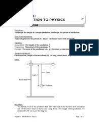 Maklumat matapelajaran fizik untuk dikongsi bersama. Experiments Physics Form 4 Temperature Momentum